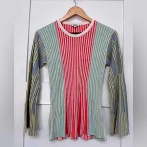 Kenzo NWOT colorblock jacquard striped sweater - S